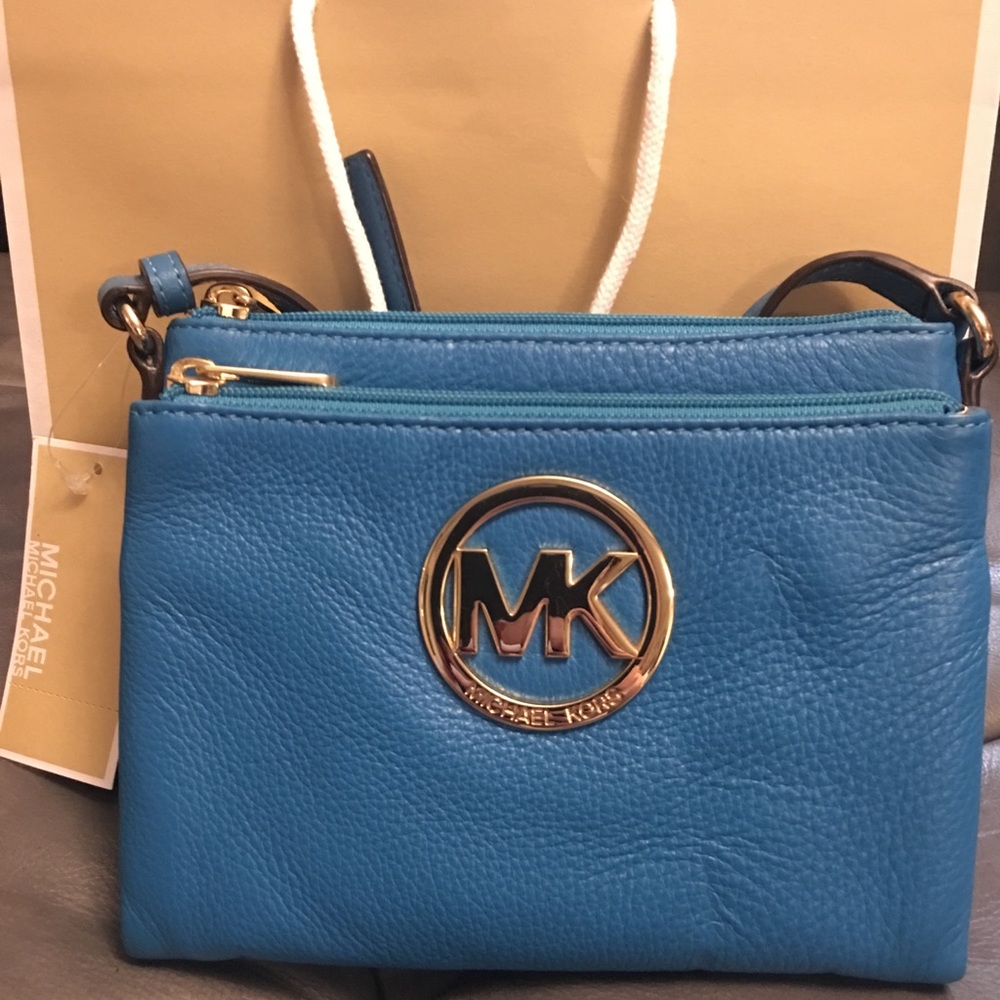 Michael Kors Fulton Lg Genuine Leather Crossbody